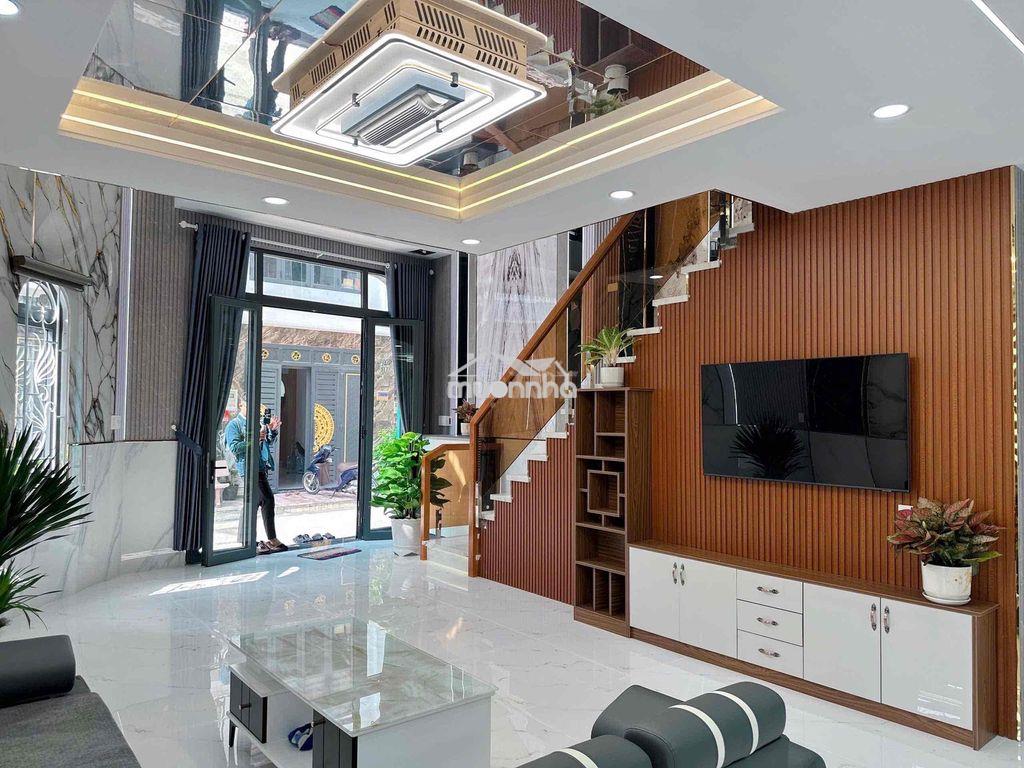 Nhà bình tân ( 5,5 x 10m ) nhà mới tặng full nội thất cao cấp - 4