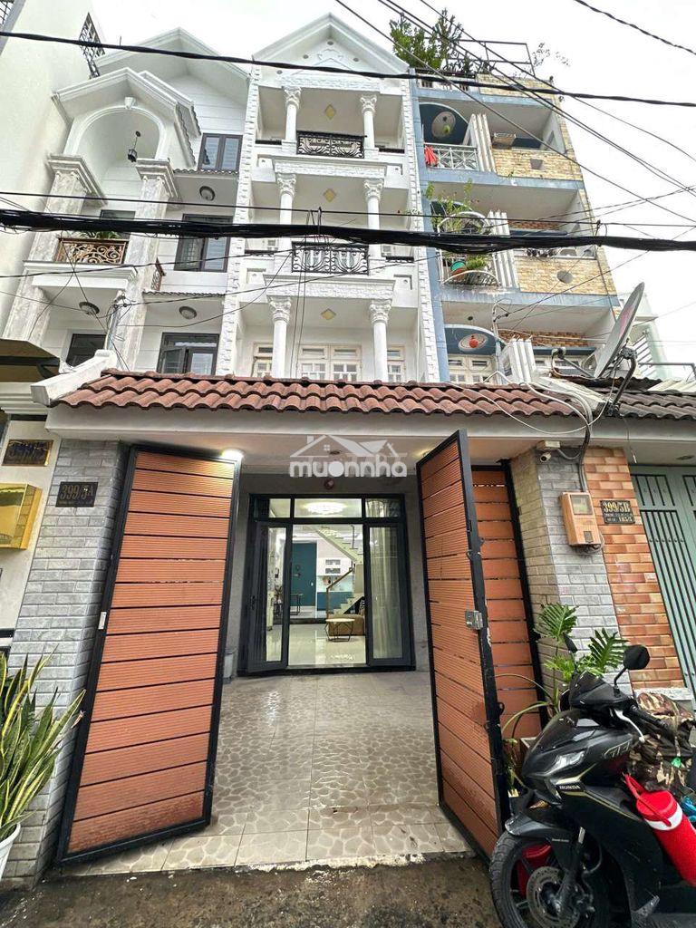 Cho thuê nhà hxh 1/ thống nhất p11(4x27m)4 tầng 5pn5wc;giá 18trieu/th