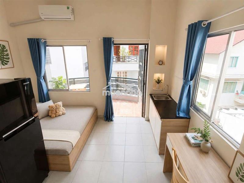 Gần cv hoàng văn thụ-studio full nt-ban công cửa sổ trời-30m2