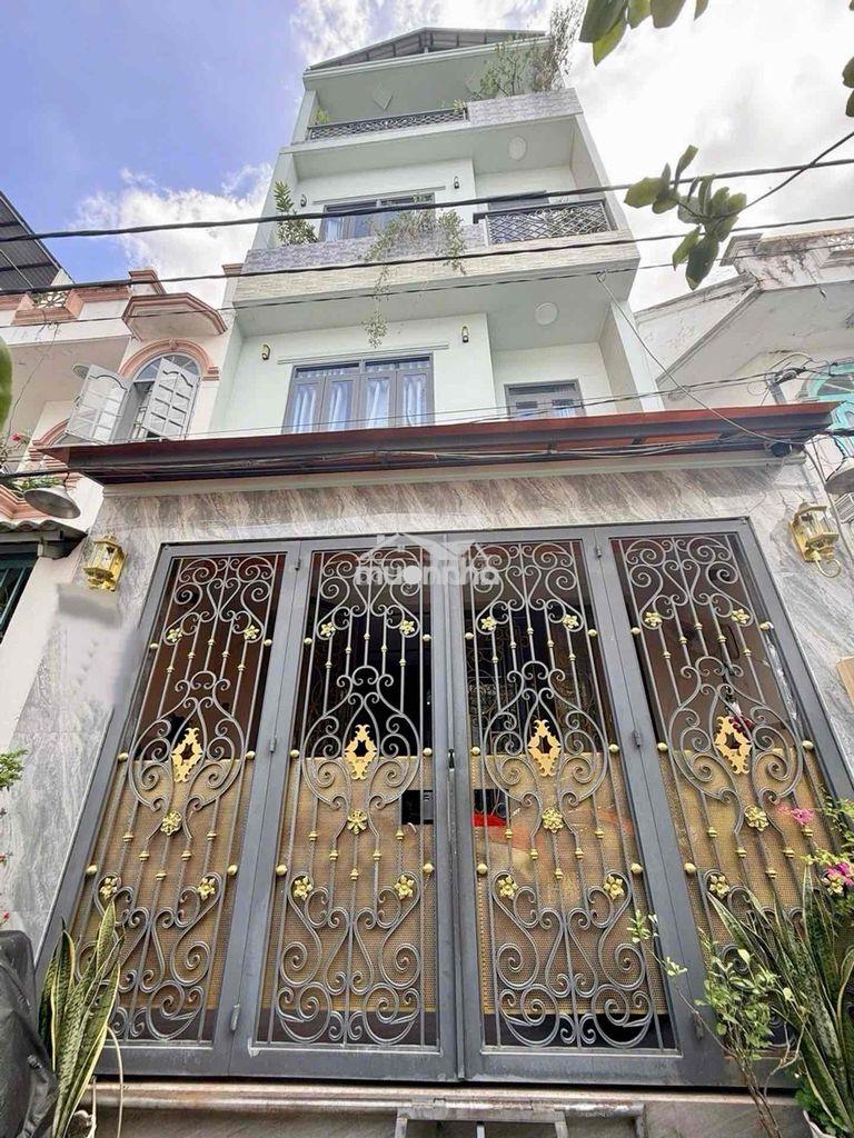 Bán nhà hẻm nhựa oto hơn 4m dt:4,6x10m 4tầng 4pn đặng nhữ lâm nhà bè