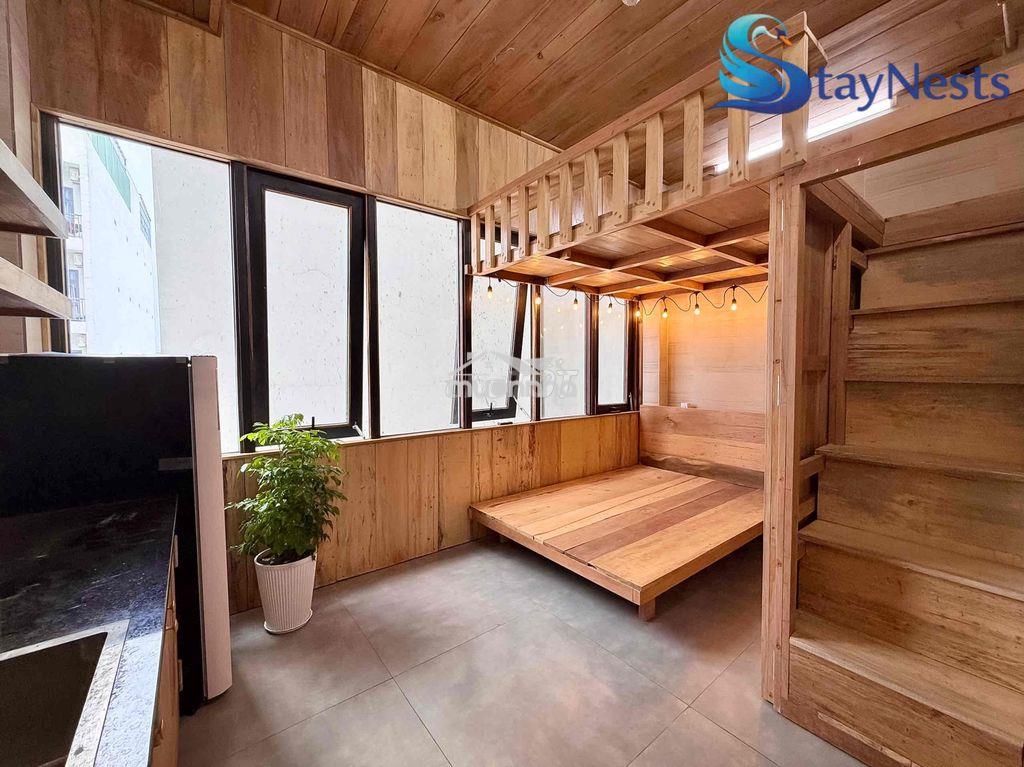 Cho thuê căn hộ duplex gác cao mới xây 100% gần đại học công thương. - 2