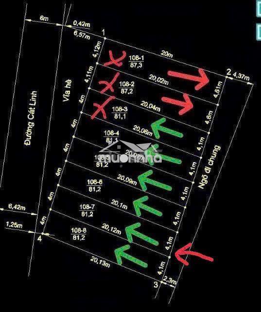 Bán đất mặt đường cát linh - phường hải an - cạnh vin tràng cát