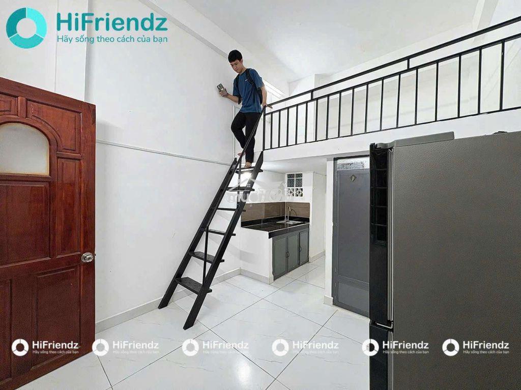 Phòng trọ có gác cao gần 2m, ở được 4ng4xe thang máy ngay văn lang cs3 - 4