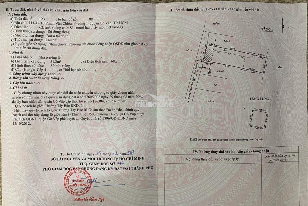 Hẽm 111/42/.. phạm văn chiêu, f14, gò vấp - 3
