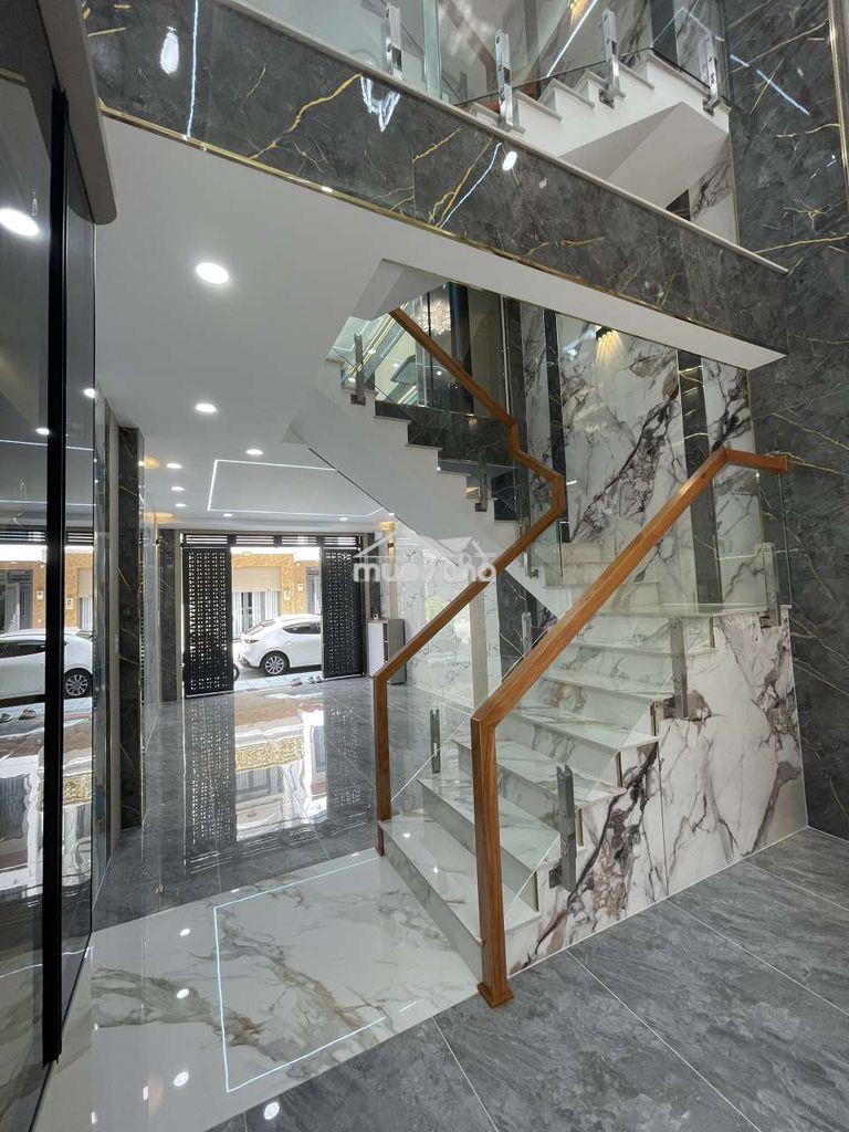 Nhà mới 3 lầu, 4m x14m, có gara xe, gần metro đường lê văn khương - 4
