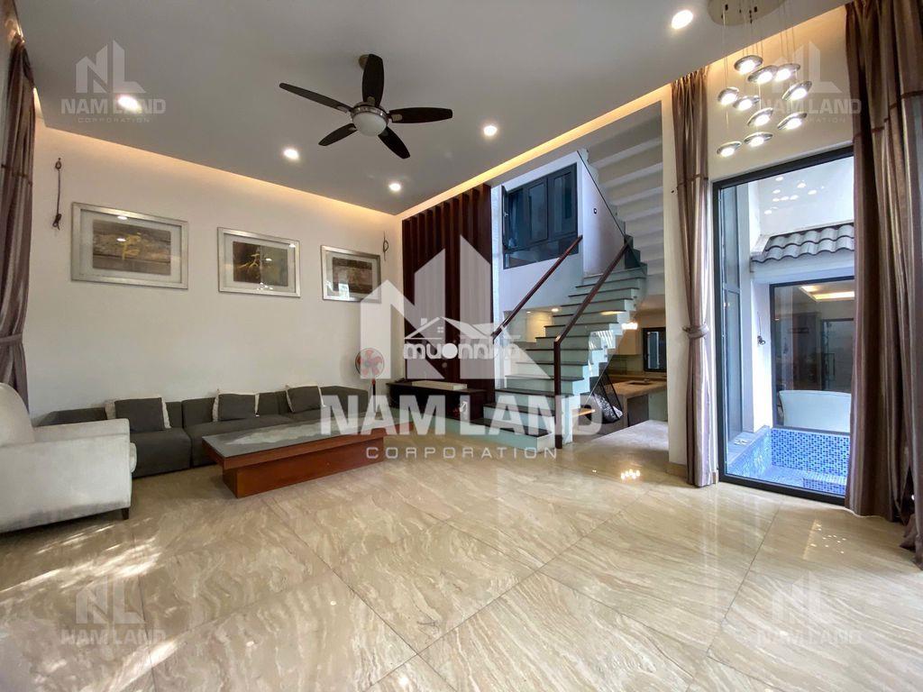 Cho thuê nhà trệt 3 lầu 5pn sân ô tô đường lớn full nt giá 28tr - 2