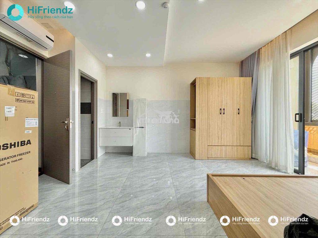 Studio cao cấp full nội thất ban công thang máy mới xây ngay cầu vượt - 4