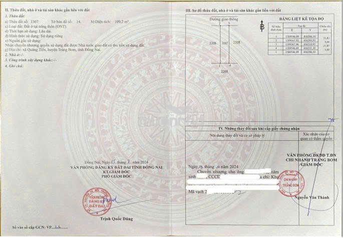 Có việc gia đình cần bán lỗ 2 nền đất tại quảng tiến (cũ),tp.đồng nai