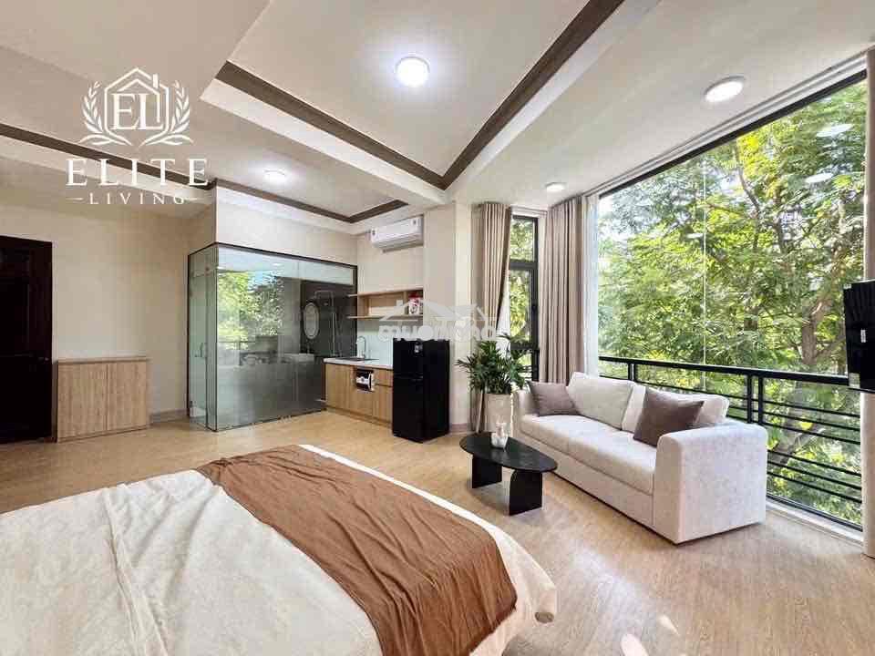 Studio cửa sổ trời ban công full option mặt tiền đường xa lộ hà nội - 4