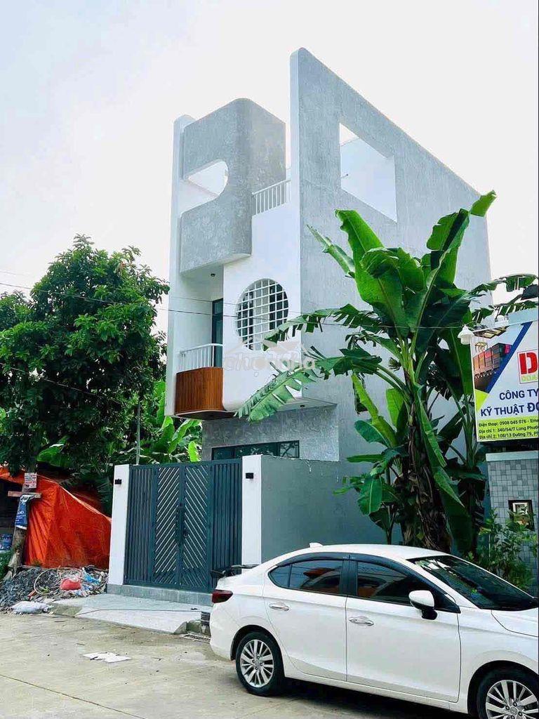 Cho thuê nhà mới 100% long phước 50m2 3pn3wc sân thượng đường 9m