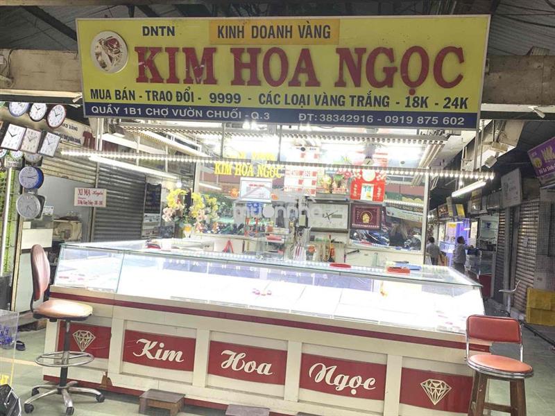 Cho thuê sạp đôi ngay đầu chợ vườn chuối mặt tiền đường nguyễn đình ch