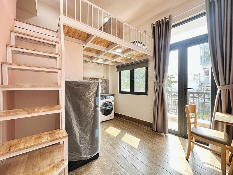 Duplex (có gác) có ban công và máy giặt riêng gần đại học hutech, giao thông vận tải, đại học ngoại thương đường bùi đình tuý, bình thạnh - 4