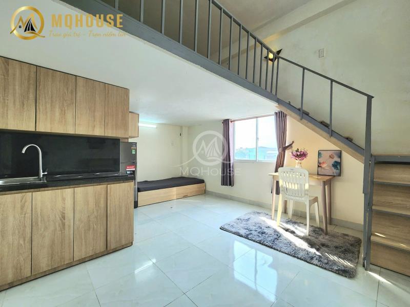 Căn hộ có gác, cửa sổ lớn | full nội thất _ rộng 40m2, ngay vườn lài, gần đh vhu- hiu