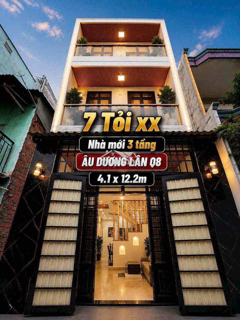 Nhà 3tầng âu dương lân f3 q8
