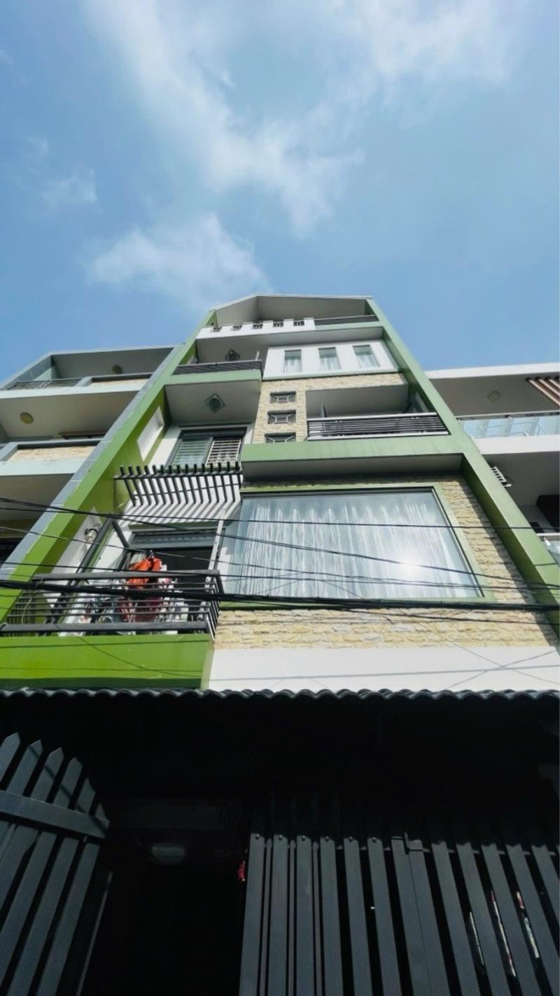 Ngay chợ tân hương - tân phú - hẻm 2 ô tô né thông – dt: 6m x 13m - 5 tầng – 9 tỷ 8 
