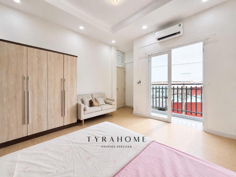 Căn hộ 1pn - cô giang - ban công, tách bếp, full nội thất - 4
