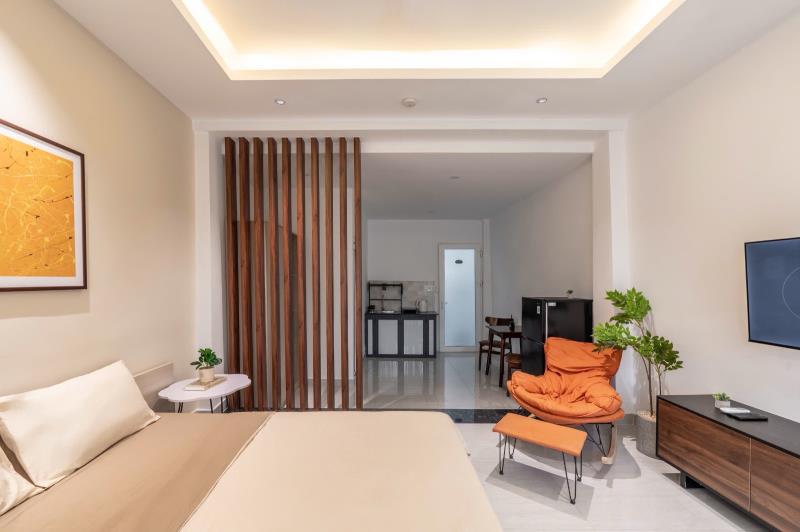 Cho thuê căn hộ dich vu full nội thất tách bếp gần hutech, uef, hồng bàng,uth - 3