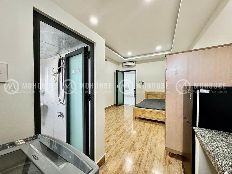 Studio full nội thất gần đại học công thương, văn hiến, ở được 2-3 người