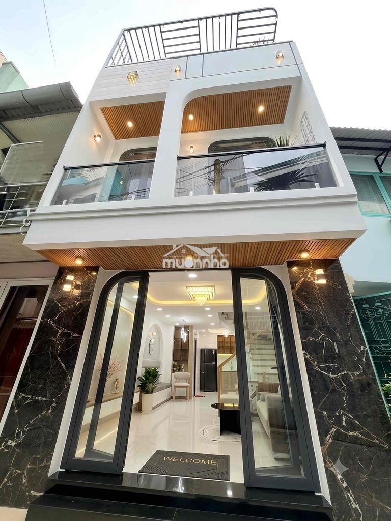 Hẻm 4m trường sa q.3 , ngang 4,2m , 3 tầng 3pn , nhỉnh 7ty