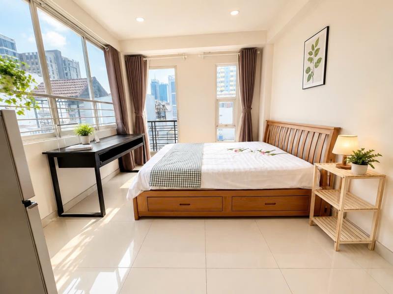 Cho thuê studio nguyễn cửu vân – ban công – cách đh hồng bàng 1km – nội thất đầy đủ - 4