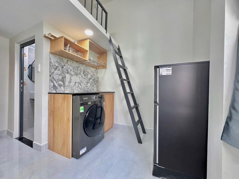 Cho thuê duplex (có gác) máy giặt riêng, cửa sổ gần ngã tư hàng xanh đường bạch đằng, bình thạnh - 4