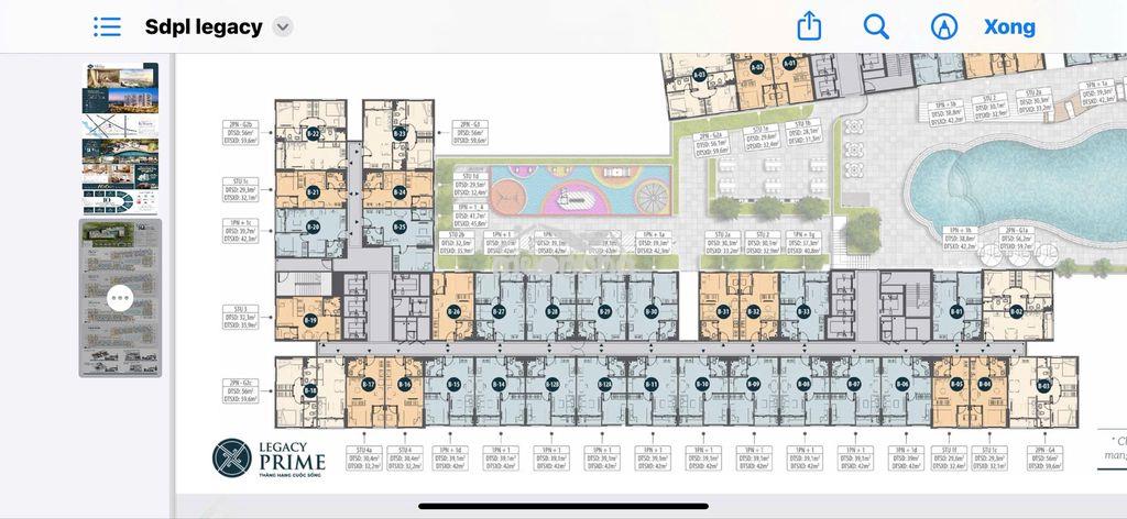 Căn hộ legacy central -bán căn góc 2pn,2wc -60m2 - b23-18 giá 1ty870 - 2