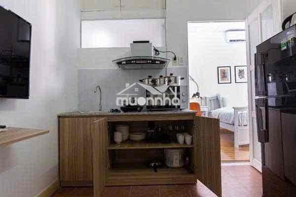 Cho thuê căn 1pn tách bếp ban công full nt trần quang diệu hoàng sa q3