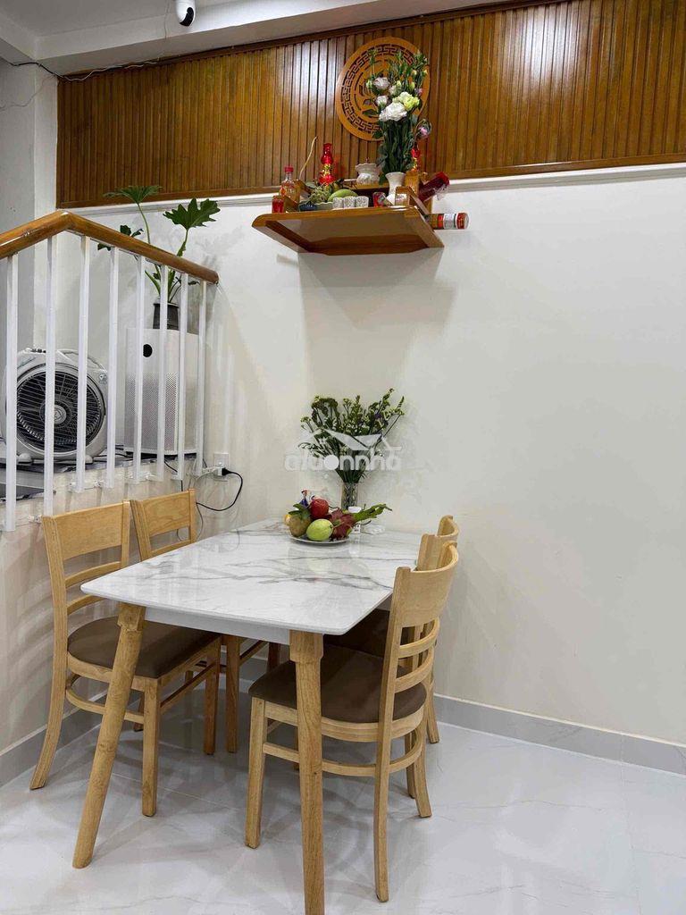 Nhà phố hẻm 206 xvnt gần cây xăng thị nghè,full nội thất