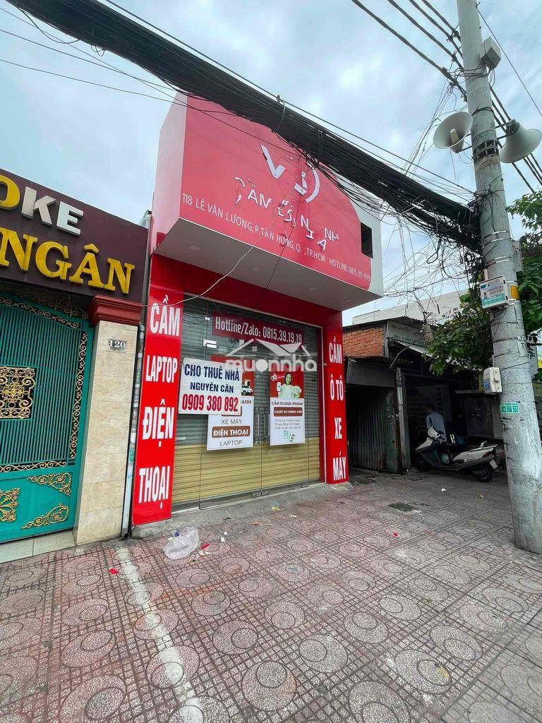 Cho thuê nhà nguyên căn mặt tiền lê văn lương