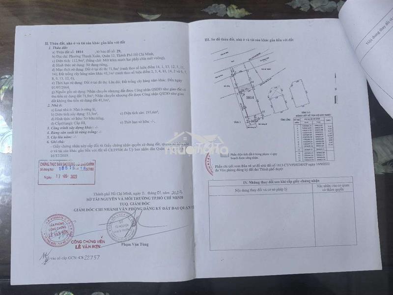 Nhà 4 tầng cần bán ở quận 12