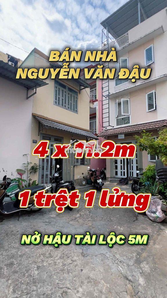 Bán nhà hẻm ô tô nguyễn văn đậu, p.11 bình thạnh, dt 46,5m², nở hậu đẹ