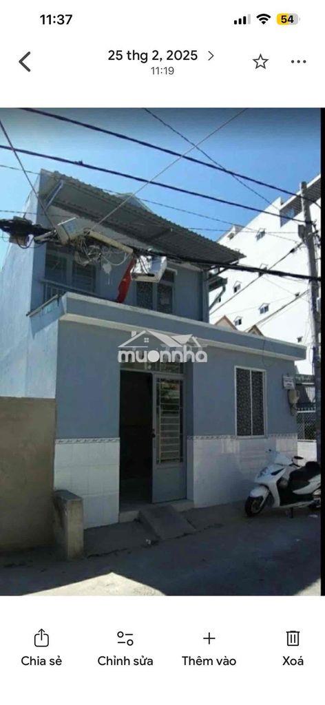 Cho thêu căn hộ một trệt một lầu 36m2