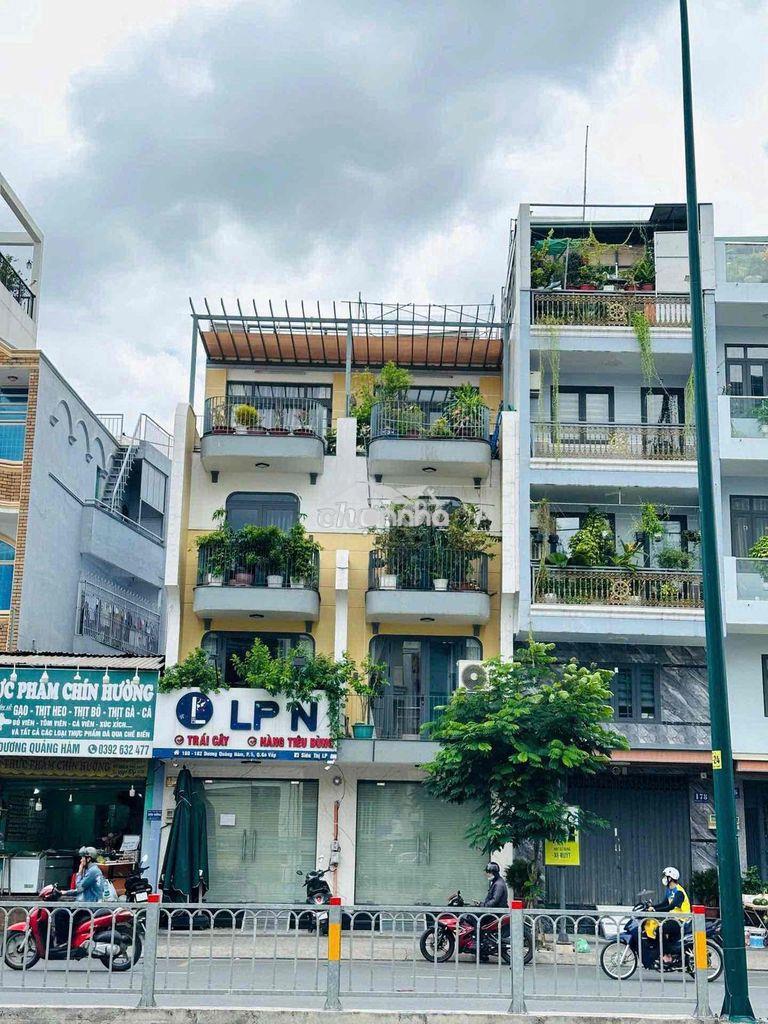 Cho thuê nhà mới mặt tiền dương quảng hàm_4 tầng_sàn thông suốt_đẹp