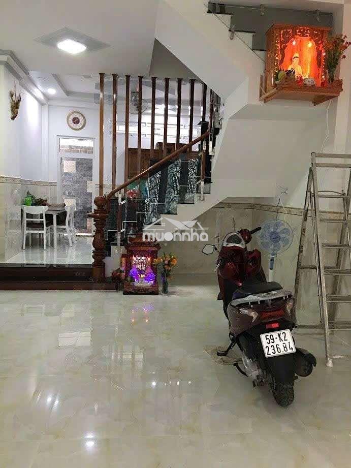 Nhà 1 trệt 2 lầu sân thượng 4,5x12m 4 phòng hẻm an dương vương