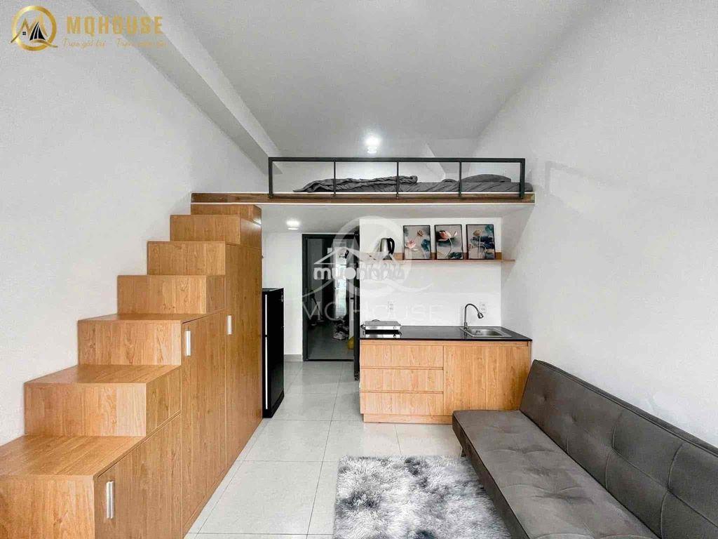 Căn hộ mini giá rẻ gác cao tân bình phú nhuận gần hàng không huflit - 4