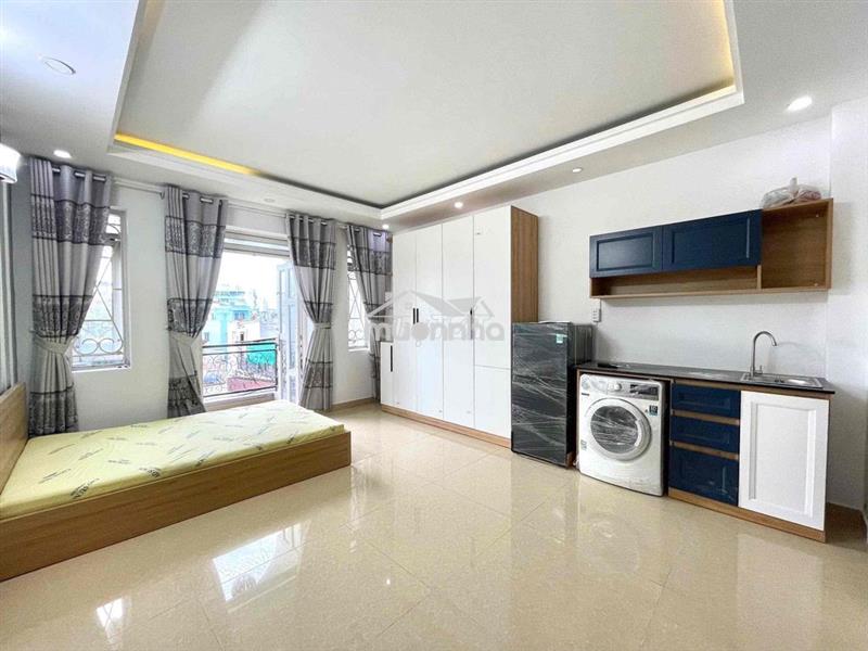 ⚡️Căn hộ studio, ban công siêu rộng, máy giặt riêng - nguyên hồng, bt