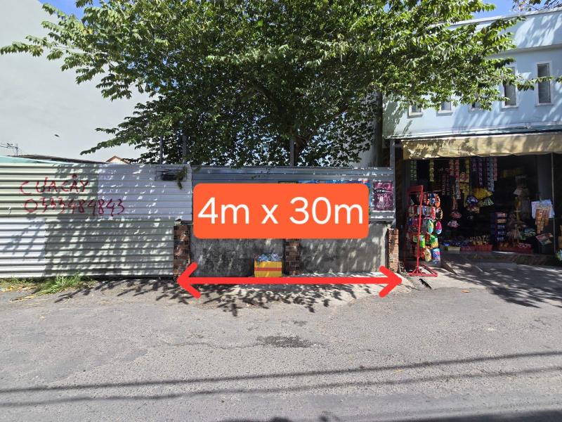 Bán đất 4 x 30 hẻm 6m trần thị năm, thông tứ phía, vị trí kinh doanh buôn bán
