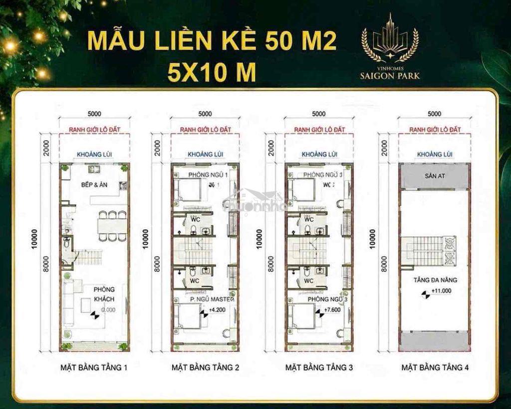 Nhà phố liền kề vinhomes sài gòn park 50m² – 4 tấm – chỉ 2,6 tỷ - 2