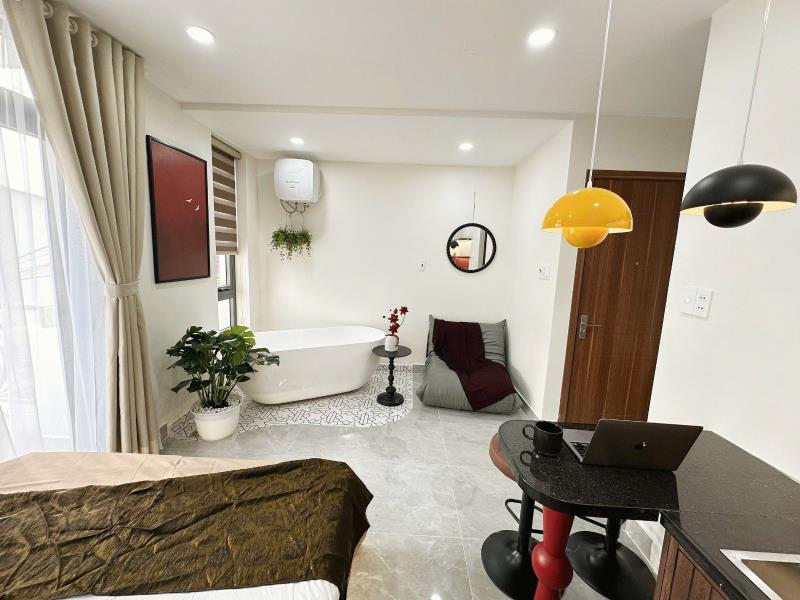 Cho thuê studio ban công 35m2 new 100% ngay học viện cán bộ tphcm - trường đại học văn lang - cầu bình lợi - 4
