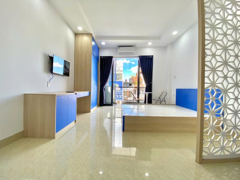 Cho thuê phòng 45m² ban công rộng, máy giặt riêng – xô viết nghệ tĩnh, bình thạnh | gần uth, ftu2, uef, hutech
