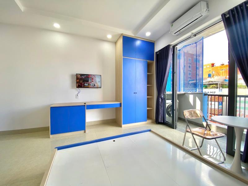Cho thuê phòng 45m² ban công rộng, máy giặt riêng – xô viết nghệ tĩnh, bình thạnh | gần uth, ftu2, uef, hutech - 3