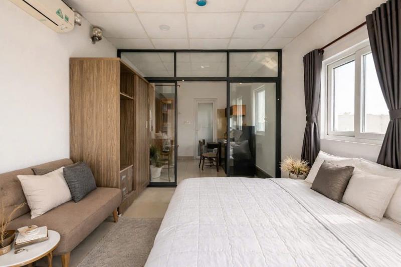 🏡 Căn hộ cho thuê tại quận 4 gần bến vân đồn gần cầu ông lãnh, cầu nguyễn văn cừ📍căn hộ 1 phòng ngủ 45m2 đầy đủ nội thất - 2