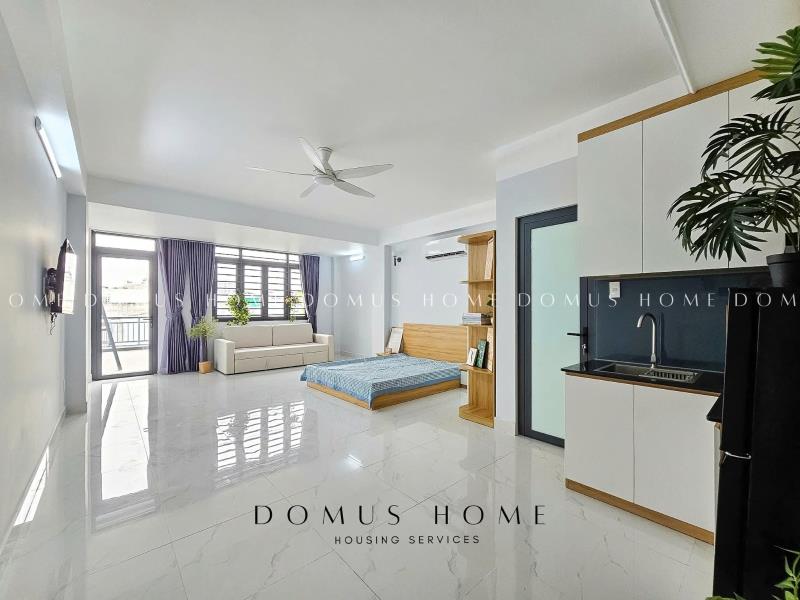 Studio ban công siêu rộng full nội thất, phòng thoáng mát nhiều ánh sáng, gần lotte tdtu rmit ufm - Ảnh 3