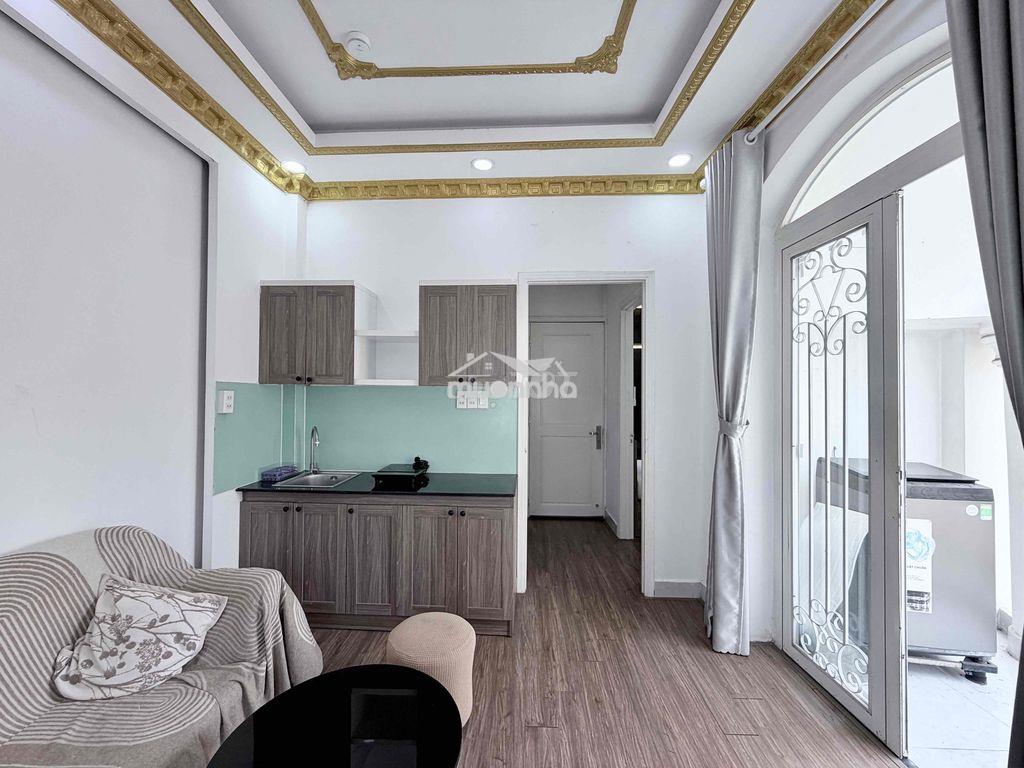Căn hộ 1pn 1pk có ban công 45m2 fullnt ngay ngã tư phú nhuận - Ảnh 2