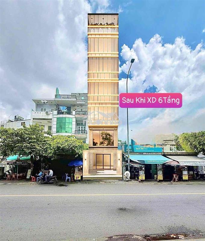 Cần bán gấp nhà mặt tiền nơ trang long ,gpxd 6tầng