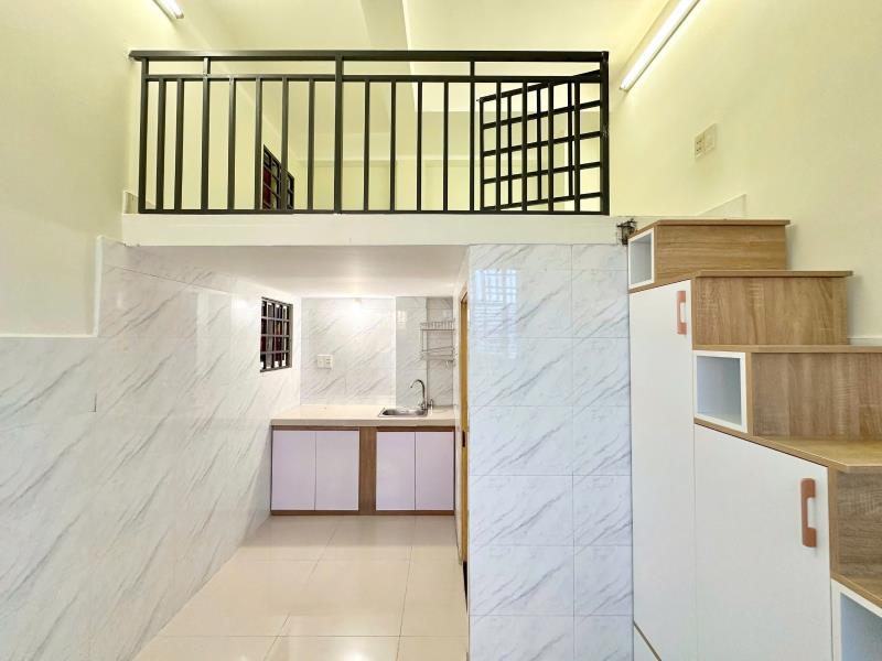Phòng trọ tân phú dạng duplex có nội thất cơ bản đầy đủ, sạch sẽ, rộng thoáng, cửa sổ hành lang - Ảnh 3