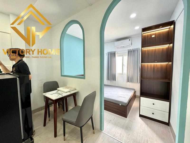 Cho thuê căn hộ studio 1pn tách bếp full nội thất cửa sổ trời chỉ 7.x🐟 nhận khách nước ngoài, xe điện.