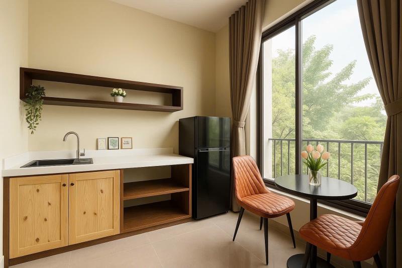 🏠 Studio apartment for rent – fully furnished & ready to move in  looking for a comfortable, private and fully furnished studio apartment in ho chi minh city? this cozy studio is a great choice for s - Ảnh 3