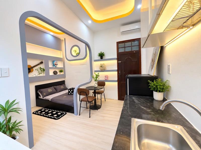 Cho thuê căn hộ gần etown đối diện nhà ga t3 / thuận tiện qua sân bay tân sơn nhất - lăng cha cả - km voucher 1tr suốt hd - Ảnh 4