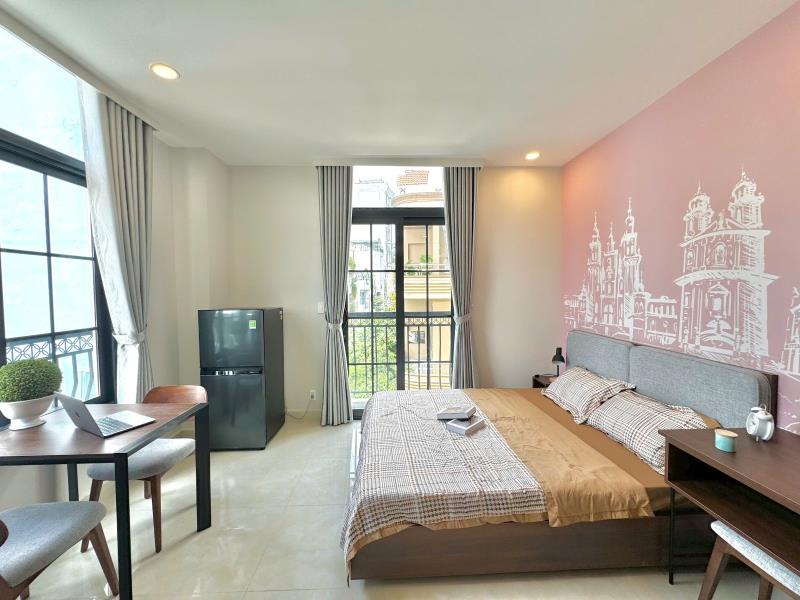 Cho thuê studio ban công view cực đẹp tại tân bình- gần sân bay - Ảnh 4